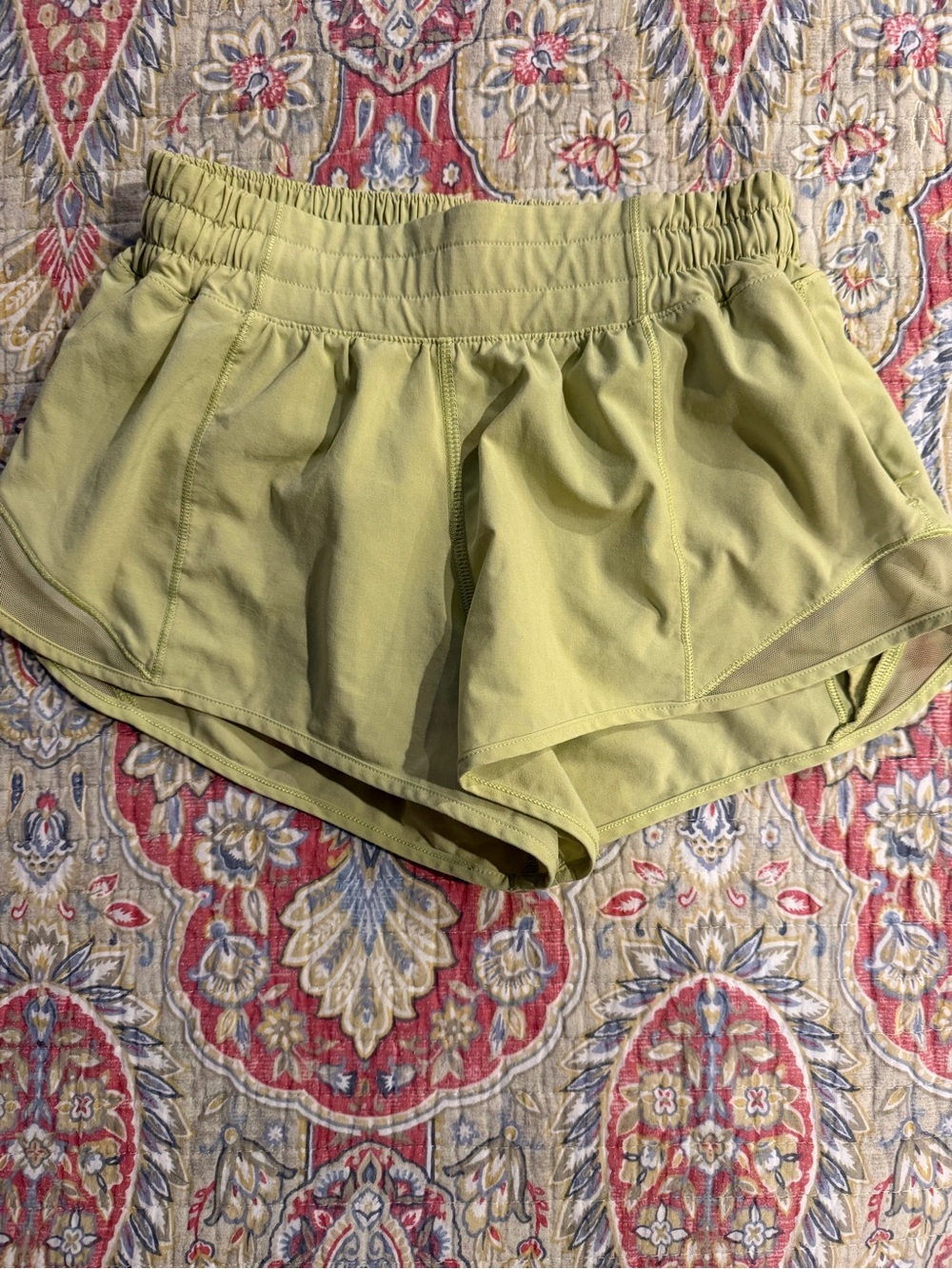 lululemon athletica Lime Green Athletic Running Shorts